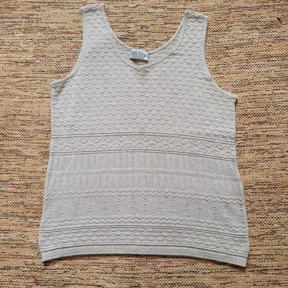 VINTAGE Knit Tank Top | size XL - Picture 5 of 5
